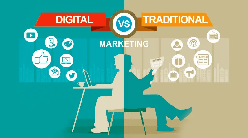 Online Marketing, Traditional Marketing